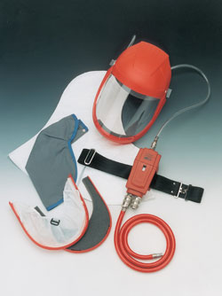 Full Face Air-Fed Visor Outfit